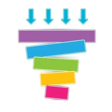 Vector sales funnel イラスト素材