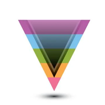Vector sales funnel Illustrazione stock