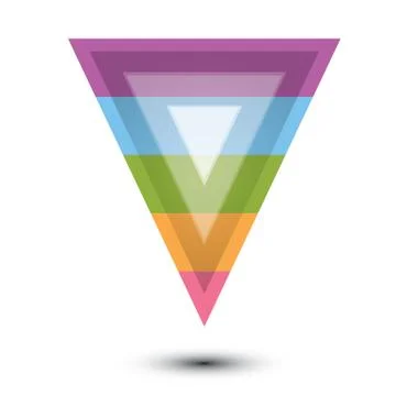Vector sales funnel Stock Illustration