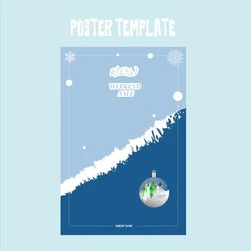 Vector sales poster template Stock Illustration