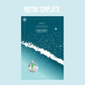 Vector sales poster template Stock Illustration