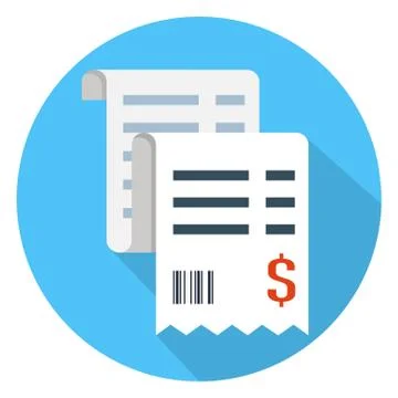 Vector sales receipt icon Stock-Illustration