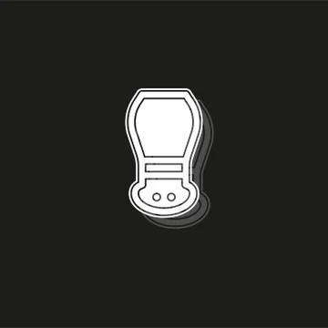 Vector salt or pepper shaker restaurant sign symbol - flavor ingredient taste Stock Illustration