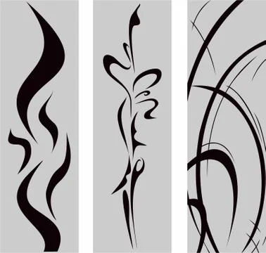 Vector for sandblast design on the glass Stock Illustration