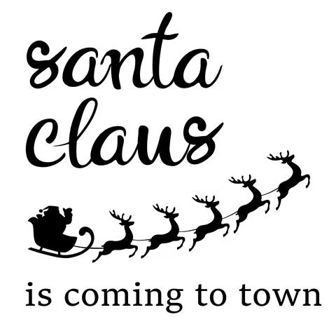 Vector Santa Claus is coming Illustrazione stock