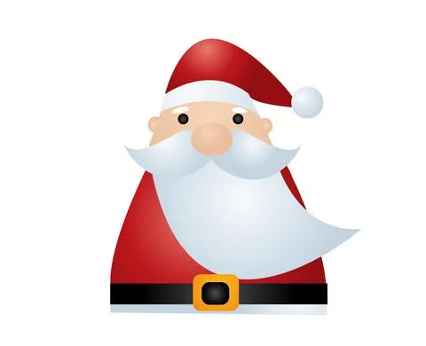 Vector Santa Claus Face Illustrazione stock