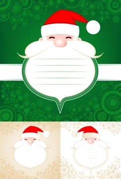Vector Santa Claus Labels Stock Illustration