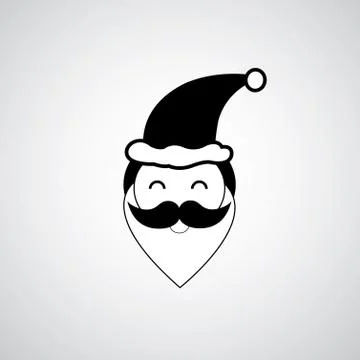 Vector santa claus symbol Stock Illustration
