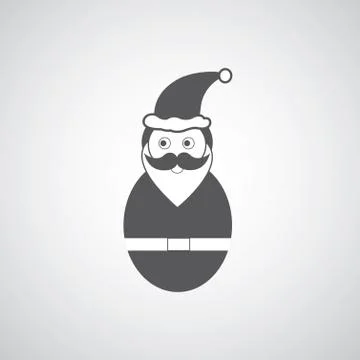 Vector santa claus symbol Stock Illustration
