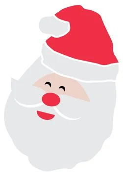 Vector Santa Face Stock Illustration