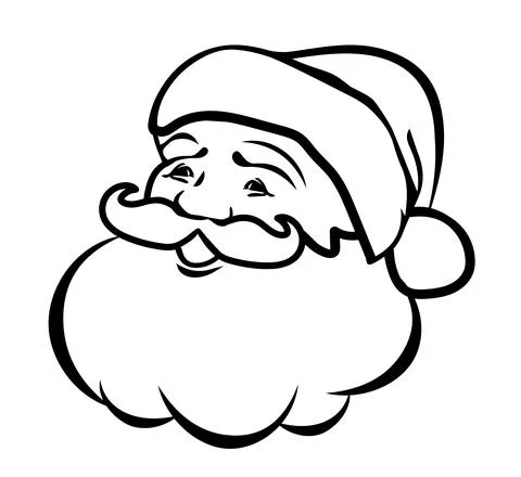 Vector Santa Face Stock Illustration