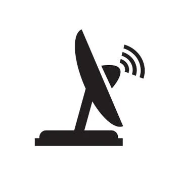 Vector satellite dish icon Stock Illustration