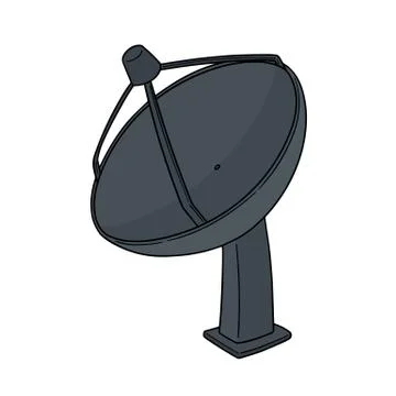 Vector of satellite dish Stock Illustration
