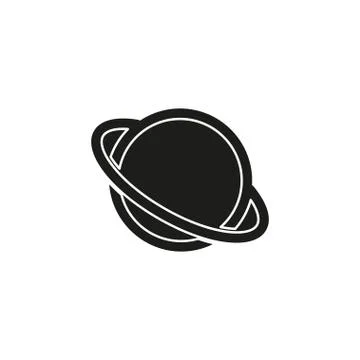 Vector saturn planet icon Stock Illustration