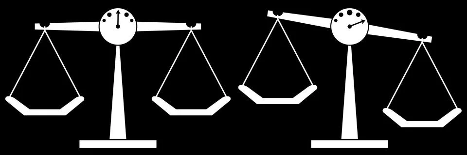 Vector Scale icon in flat style Vector illustration of Libra on isolated ba.. Illustrazione stock