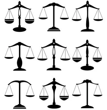 Vector scale of justice Stock Illustration