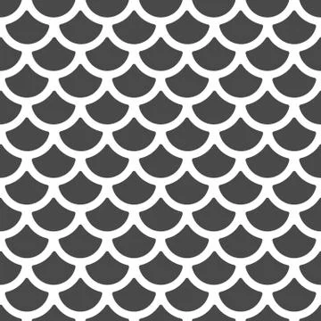 Vector scale pattern, seamless background 스톡 일러스트