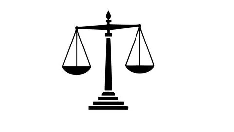 Vector scales with black image and white background イラスト素材
