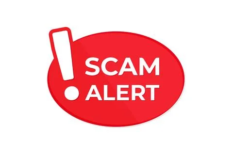 Vector Scam alert warning icon Stock Illustration