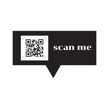 Vector scan QR code flat icon symbol on white background. Stockillustratie