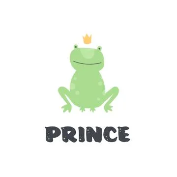Vector scandinavian frog character illustration. Illustrazione stock