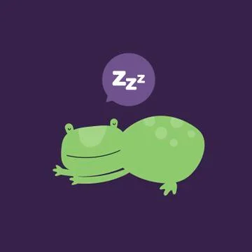 Vector scandinavian frog character illustration. Illustrazione stock