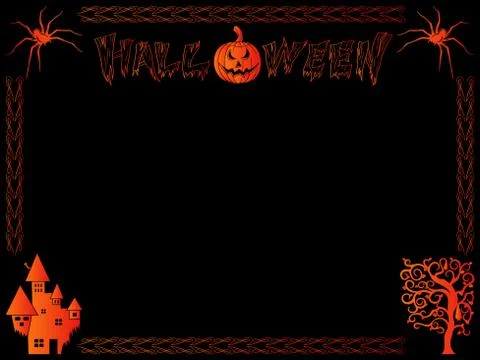 Vector scary postcard for Halloween Stock Illustration