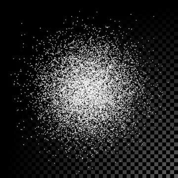 Vector scattered dust spray. Stock Illustration