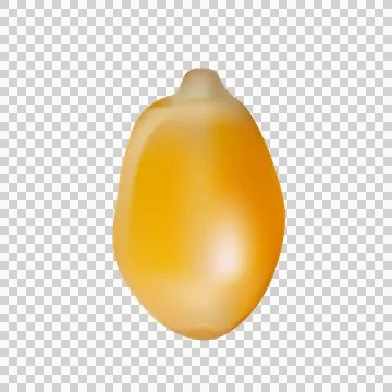 Vector scattered grains of corn on a white background Stock Illustration