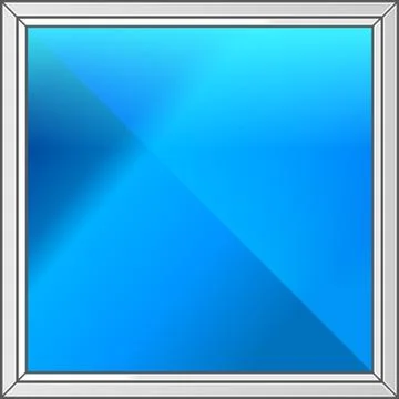 Vector scheme of the plastic window. Illustration