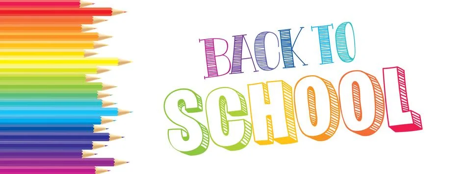 Vector school banner Stock Illustration