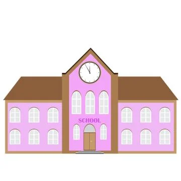 Vector school building Stock Illustration