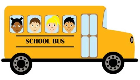 Vector School Bus Stock Illustration