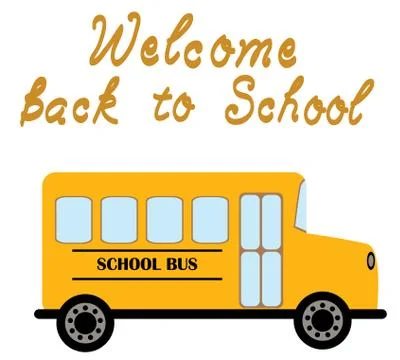 Vector School Bus Illustrazione stock