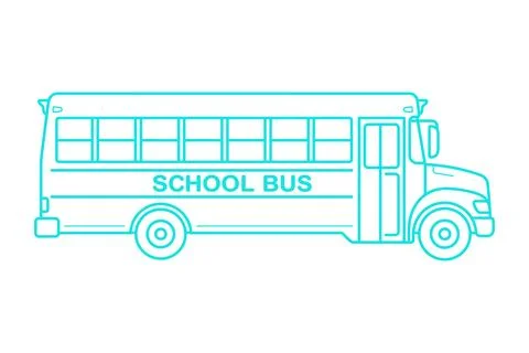 Vector of School bus vector illustration 库存插图