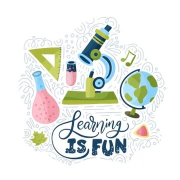 Vector school card. Back to school. Stock Illustration