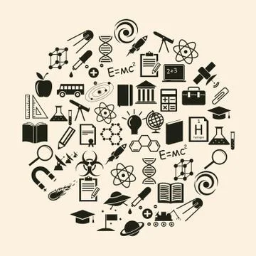 Vector science icon Stock Illustration