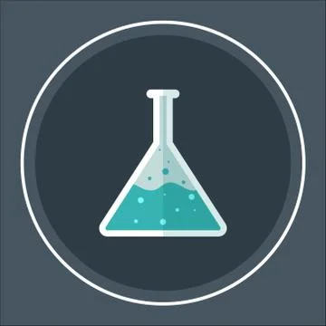 Vector science Lab flask - chemical laboratory Stock Illustration