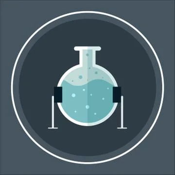 Vector science Lab flask - chemical laboratory Stock Illustration