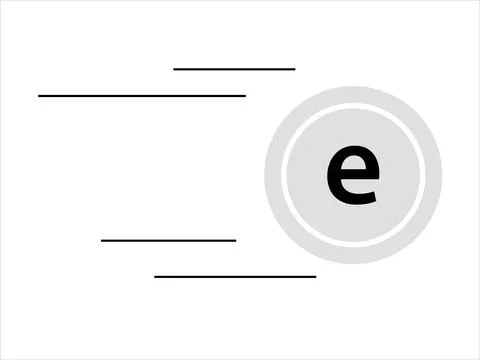 Vector science model of Electron. Flight icon with fast speed effect Stock Illustration