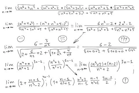 Vector scientific background . Mathematics and algebra. Hand-drawn. Isolated on Stockillustratie