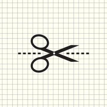 Vector scissors icon Stock Illustration