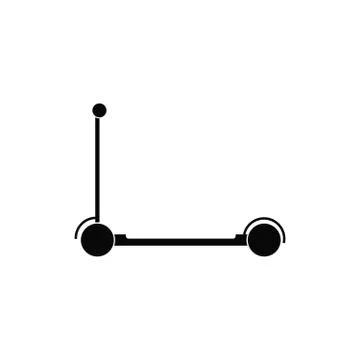 Vector scooter icon design on white background Stock Illustration