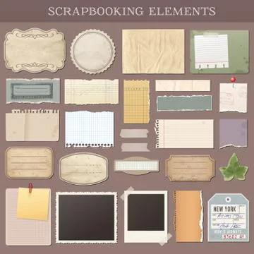 Vector Scrapbooking Elements Stock Illustration