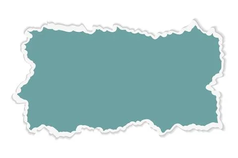 Vector scraps in the form of a rectangle, frames. Torn pieces of paper on a Stock Illustration