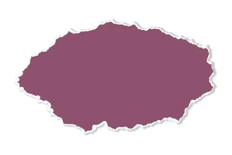 Vector scraps in the shape of an oval. Torn pieces of paper on a white Stock-Illustration