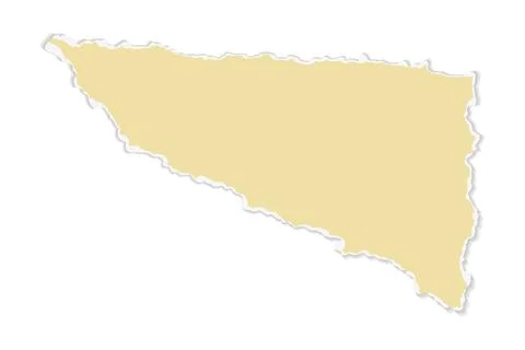 Vector scraps in the shape of a triangle, retro colors. Torn pieces of paper on Stock Illustration