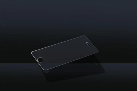 Vector screen protector film or glass cover. Screen protect Glass. Illustrazione stock