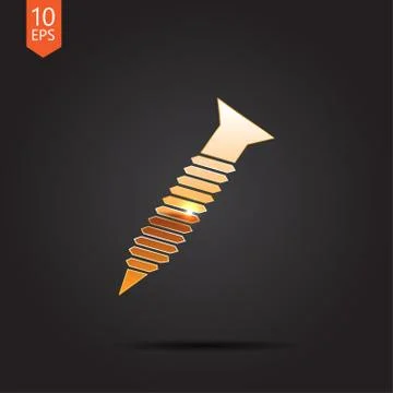Vector  screw icon. Eps10 Stock Illustration