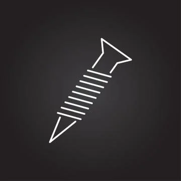 Vector screw icon Stock Illustration